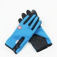 thumbnail image 2 of Winter Waterproof Warm Gloves Short Adjustable Zipper Touch Screen Gloves Outdoor Sports Non-slip Windproof Gloves Fishing Driving Motorcycle Ski Cycling Unisex Gloves, 2 of 5