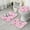 Pink Breast Cancer-3, variant on Pink Breast Cancer and Love Bathroom Rugs Sets 3 Piece,Toilet Cover Set,Absorbent Non Slip Bathroom Mats Sets with U-Shaped Contour Rug Toilet Rug Set