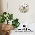 thumbnail image 5 of Wall Clocks Battery Operated, Mid Century Atomic Black Cat Silent Non Ticking Decorative Indoor Outdoor Wall Clocks for Living Room Kitchen Bedroom Bathroom 12", 5 of 6