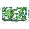 thumbnail image 2 of Car Windshield Sunshade Blocks Tropical Leaves Palm and Monstera Sun Visor Protector Foldable Sun Shield For Vehicle Car Truck SUV Van 55x27.5 inches Keep Vehicle Cool, 2 of 6