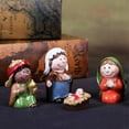 thumbnail image 2 of Matsuzay Belén Decoraciones navideñas Resina premium para regalo con luz LED Juego completo de estatuas de escena Decoración del hogar Multicolor, 2 of 6