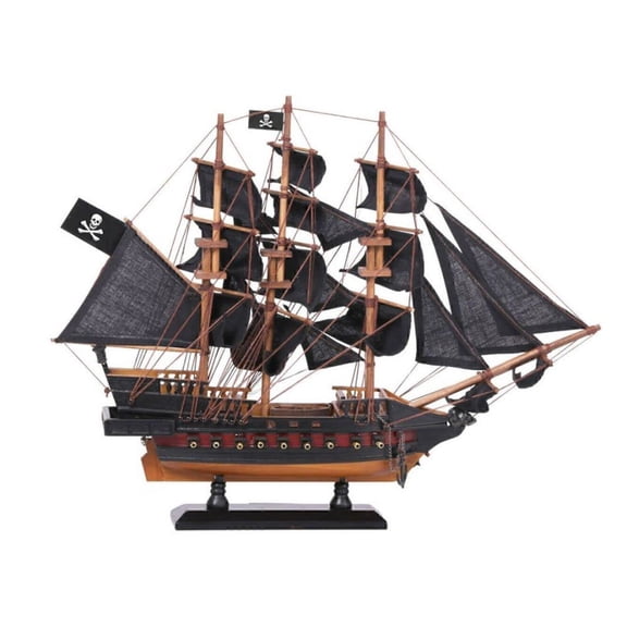 HANDCRAFTED NAUTICAL D√âCOR Wooden Captain Kidd's Adventure Galley Black Sails Limited Model Pirate Ship 15