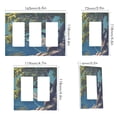 thumbnail image 2 of Yayeee Rocker Switch Wall Plate 1-Gang 4.6"x2.9" Home Decorative Outlet Cover, Blue Tree, 2 of 6