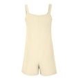 thumbnail image 3 of Jalioing Plus Size Shorts Overalls for Women Casual Adjustment Suspender Rompers Short Jumpsuit & Pockets, 3 of 5