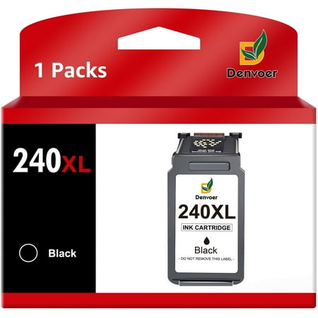 240XL Black Ink Cartridge Replacement for Canon Printer Ink 240 PG-240 for PIXMA MG3620 TS5120 MG2120 MG3520 MX452 MX512, 1 Pack