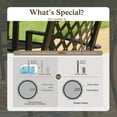 thumbnail image 2 of Sophia & William Metal Outdoor Patio Dining Chair Stackable Steel Chairs Set of 2 in Black, 2 of 6