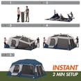 thumbnail image 2 of Ozark Trail 10 Person Family Instant Cabin Tent, 14' x 10' x 78", made with recycled materials, blue, 2 of 15