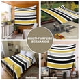 thumbnail image 6 of Yellow Black Stripe Tapestry for Bedroom Wall Hanging Tapestry, Modern Abstract Art Coarse Striped Ceiling Backdrop Tapestries Poster Blanket Wall Decor for Teens Room Living Room Dorm 59" x 90", 6 of 8