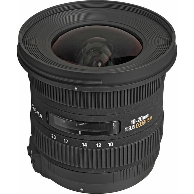 Lente Sigma 10-20 mm f/3.5 EX DC HSM compatible con Nikon F Bundle con tarjeta de memoria Extreme PRO 64 GB + trípode Vlogging y más