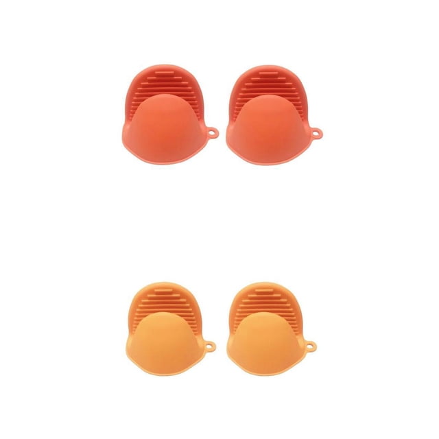 Guantes de silicona para pares / guantes de silicona con aislamiento de Clips de mano para horno antideslizantes. Maceta