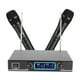 thumbnail image 5 of Micrófono dual inalámbrico portátil UHF, micrófono Karaoke con receptor (EE. UU. 100-240V), 5 of 8