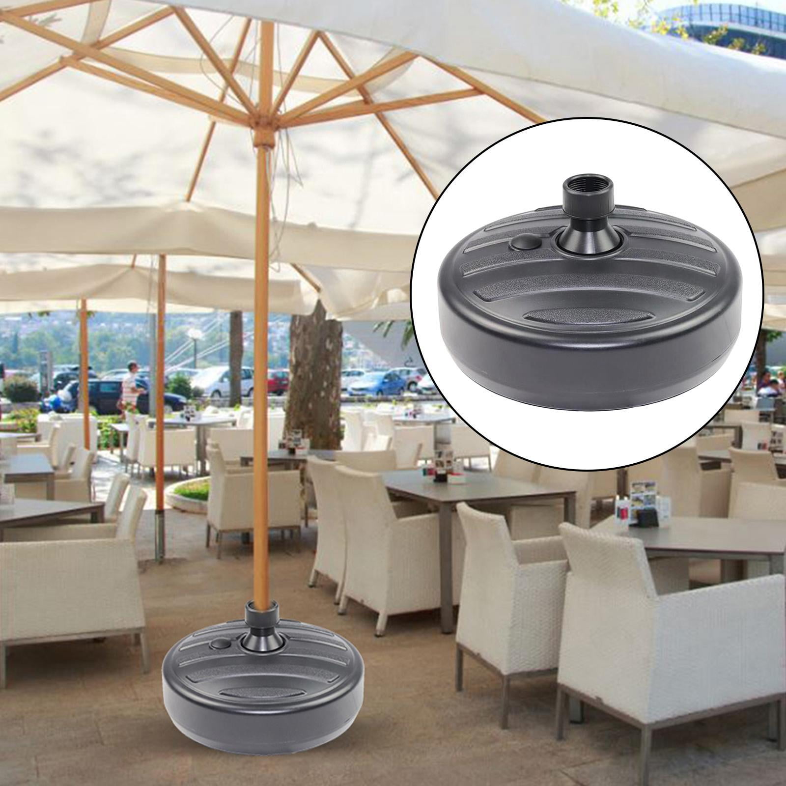 Fillable Umbrella Umbrella Stand can be filled with Water or - Parasol Base for Terrace, Balcony and Yard, Black