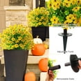 thumbnail image 3 of 2 Packs 24 Inch Fall Artificial Mums Topiary Ball Trees Faux Fall Flowers Artificial Faux Bushes Shrubs for Outdoor Planter  Resistant Fake Greenery for Porch Garden Autumn Decor(Yellow), 3 of 6