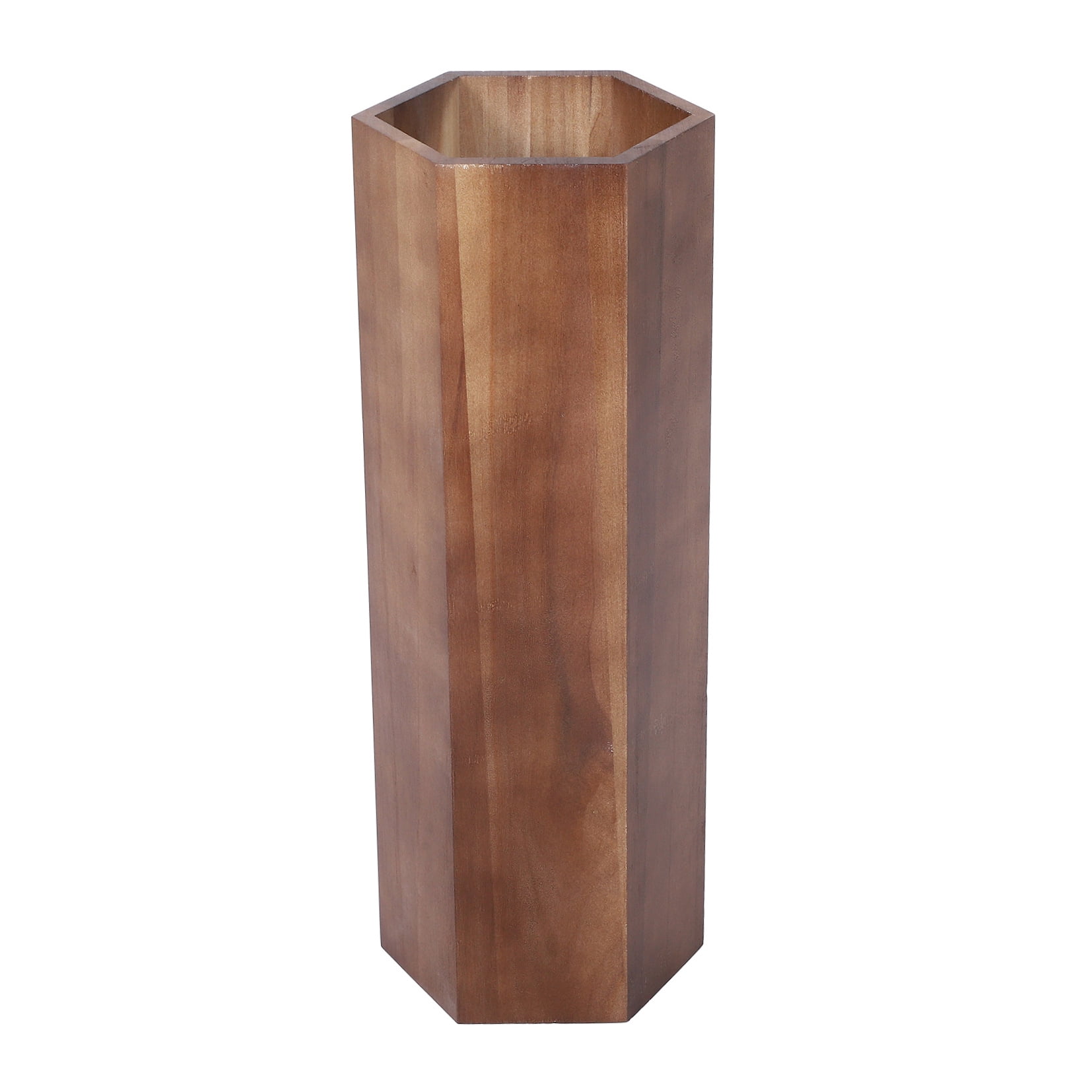 IBASETOY Umbrella Baskets Umbrella Holder Dark Walnut Wood 1Pack for Entrance Organization