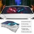 thumbnail image 3 of Disketp Windshield Sun Shade, Car Sun Shade for Front Window Cool Wolf Head Sunshades Sun Visor Protector Blocks UV Rays Foldable, 3 of 5