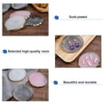 thumbnail image 6 of 6pcs Nail Art Palette Nail Art Polish Mixing Palette 3 Color Gel Display Board Golden Edge Resin Manicure Display Gel Color Drawing Display for Nail Salon Home Use, 6 of 7