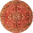 thumbnail image 1 of Ahgly Company Indoor Round Persian Orange Traditional Area Rugs, 5' Round, 1 of 1