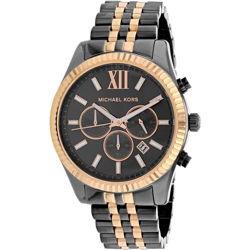 michael kors men's lexington grey watch mk8561