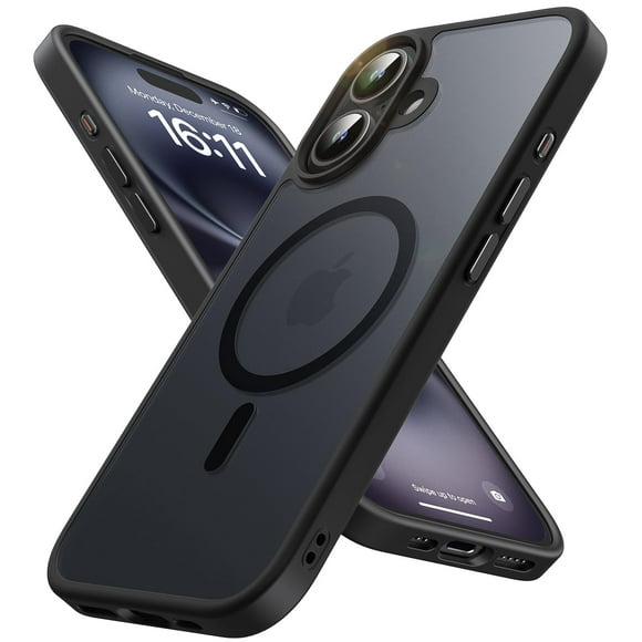 Funda de teléfono degeca Strong Magnetic para iPhone 16 negra