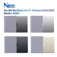 thumbnail image 4 of iBenzer Compatible with 2024 2023 2022 MacBook Air 13 inch Case M3 A3113 M2 A2681, Hard Shell Case with Keyboard Cover for New Mac Air 13.6" with Touch ID, Lavender Gray, W-MAT13-KK-LVGY+1, 4 of 9