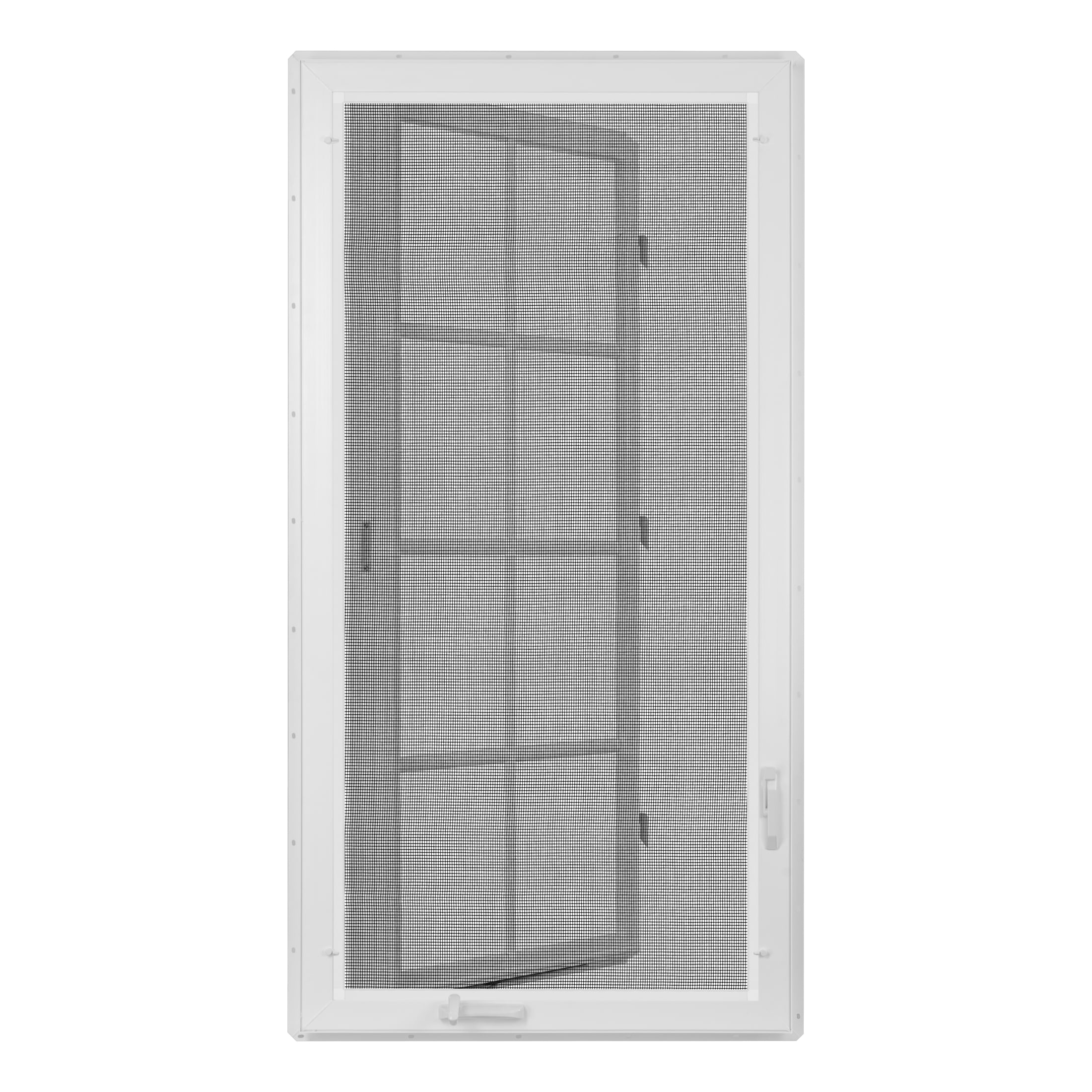 30 in. x 60 in. White Vinyl Double-Pane Insulated Left-Hand Casement Window with SDL Grids and Screen
