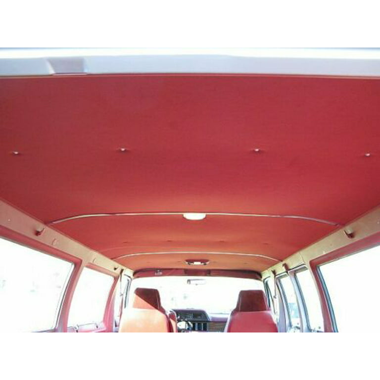 Car Roof Lining Headliner Foam Upholstery Red Headlining Fabric 60 inch Width Remedy&Renew, Size: 48 x 60