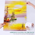 thumbnail image 3 of Poster Prints Wall Paper Art Decor Oil Painting Vintage Sailing Boat Sea Ocean Sunset 16x24 inch Photo Picture Poster for Home Bedroom Living Room Kitchen, 3 of 7