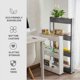 thumbnail image 2 of Carro de almacenamiento delgado, carro rodante estrecho extraíble, estante de almacenamiento con ruedas para cocina, baño, dormitorio, sala de estar, lugares estrechos (3, 2 of 5