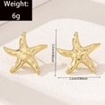 thumbnail image 3 of Aros Airvess Estrella de Mar Bañados en Oro 14K Hipoalergénicos, 3 of 7