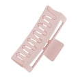 thumbnail image 4 of Unique Bargains 1 Pc Fashion Rectangle Frosted Hair Clips Hairdo Clip for Home Pink, 4 of 5