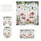 thumbnail image 1 of Yhmxh Decoración del baño Cortina de ducha navideña con fondo de Papá Noel, tela para colgar en el baño Organizadores y almacenamiento de baño Accesorios de baño, 1 of 5