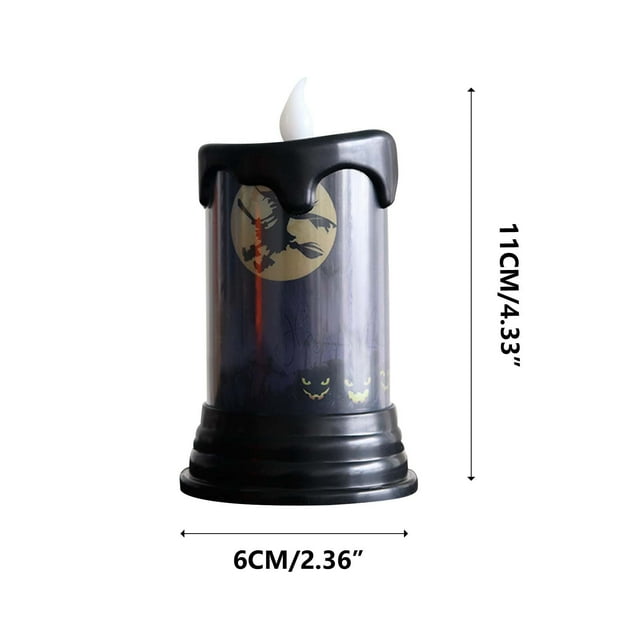 Outdoor Halloween Decorations,Halloween Lights Outdoor Halloween Electronic Candle Light Simulation Candle Venue Layout Props Decoration Night Light Halloween Decorations Outdoor