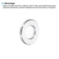 thumbnail image 4 of M6 Aluminum Spacers, 12 Pcs Metal Spacers Aluminum 6.2mm ID x 12mm OD x 1.5mm L Aluminum Spacer Screw Standoff Round for 1/4 or M6 Screw Bolts, 4 of 5