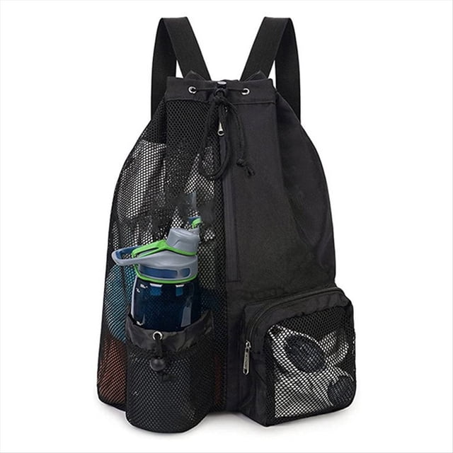 Mochila De Con CordóN Para NatacióN, Gimnasio, Piscina, Equipo De Entrenamiento Y Deportes, Color Negro