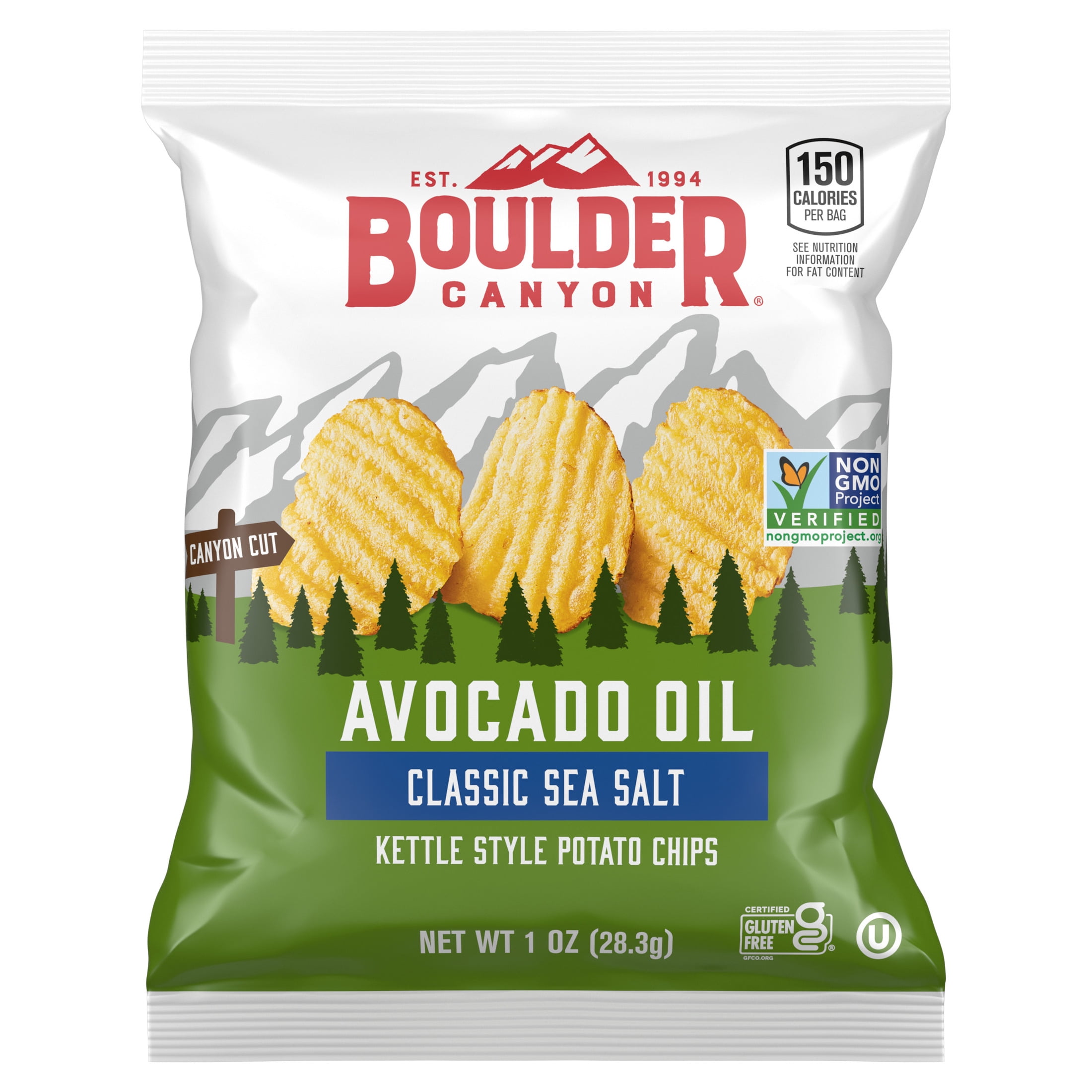 Boulder Canyon Variety Pack Snack Chips, 1oz bag, 18 Count Multipack