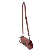 Gucci Pink GG Supreme Leather Padlock Chain Small Handbag Pink