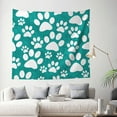 thumbnail image 3 of Tapestry Wall Hanging Dog Paw Prints Tapestries Home Decor for Bedroom Aesthetic 60 X40 IN, 3 of 3