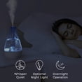 thumbnail image 5 of MistAire Ultrasonic Cool Mist Humidifier - Compact, 2 Mist Settings, Night Light, Auto Shut-Off - For Small Rooms, Offices, Nurseries, & Plants, 5 of 8