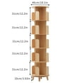 thumbnail image 5 of FETCOI 360° Rotating Bookshelf Wood Bookcase Storage Shelf Freestanding Display Rack 5 Tiers, 5 of 12