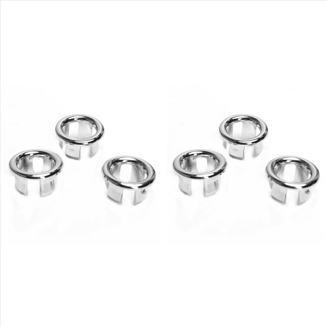 Cubierta de Desbordamiento de Anillo de de 6 Bañeras Tapa de Lavabo de Repuesto para Anillo de Desbordamiento de Lavabo de Cerámica para Baño
