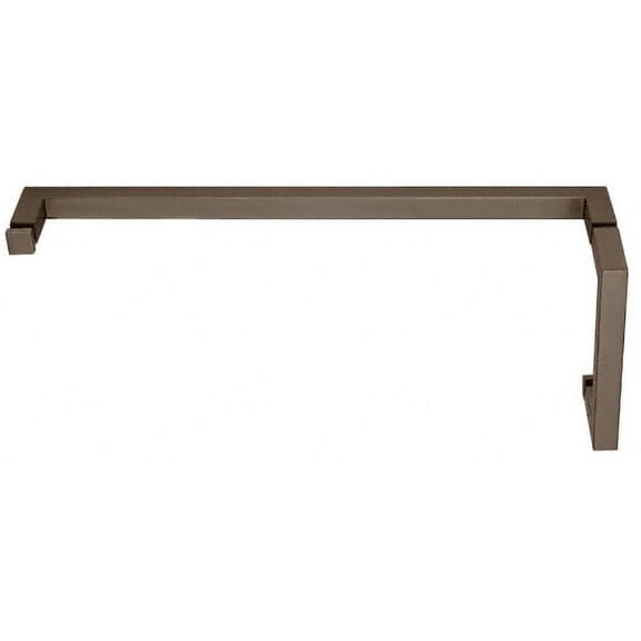 CRL SQ6X240RB Oil Rubbed Bronze "SQ" Series Combination 6" Pull Handle 24" Towel Bar