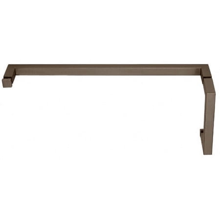 CRL SQ6X180RB Oil Rubbed Bronze SQ Series Combination 6 Pull Handle 18 Towel Bar