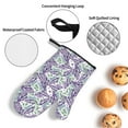 thumbnail image 3 of Pofeuu Lavender Flowers Print Oven Mitts and Pot Holders 4 pcs Set,High Heat Resistant 500 Degree Extra Thicken Long Kitchen Cotton Oven Glove for Cooking, 3 of 6