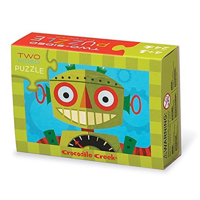Crocodile Creek - Rompecabezas / robots de dos caras de 24 piezas Crocodile Creek 732396296322