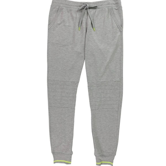 P.J. Salvage Womens Solid Pajama Jogger Pants, Grey, Small