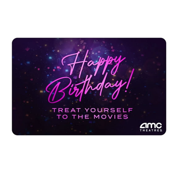 AMC Theatres $50 Birthday eGift Card [Email Delivery]