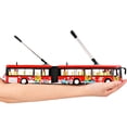 thumbnail image 2 of High Simulation 1:50 Alloy Pull Back Double Bus City Bus Model Vehicles Metal Diecasts Flashing Musical Boy Toys Yellow, 2 of 3