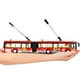 thumbnail image 2 of Alta Simulación 1:50 Aleación Pull Back Double Bus City Bus Modelo Vehículos Metal Diecasts Flashing Musical Boy Toys Amarillo, 2 of 5