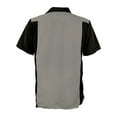 thumbnail image 3 of Men's Retro Charlie Sheen Two Tone Guayabera Bowling Shirt, 3 of 3
