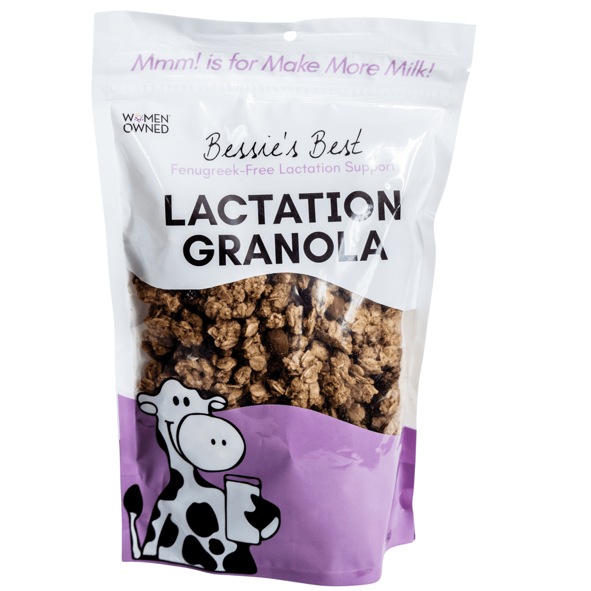 Bessie's Best Lactation Granola - 1 lb - Lactation Support for Breastfeeding Moms with Oats, Flaxseed, and Brewer's Yeast - Milk-Boosting Lactation Snack